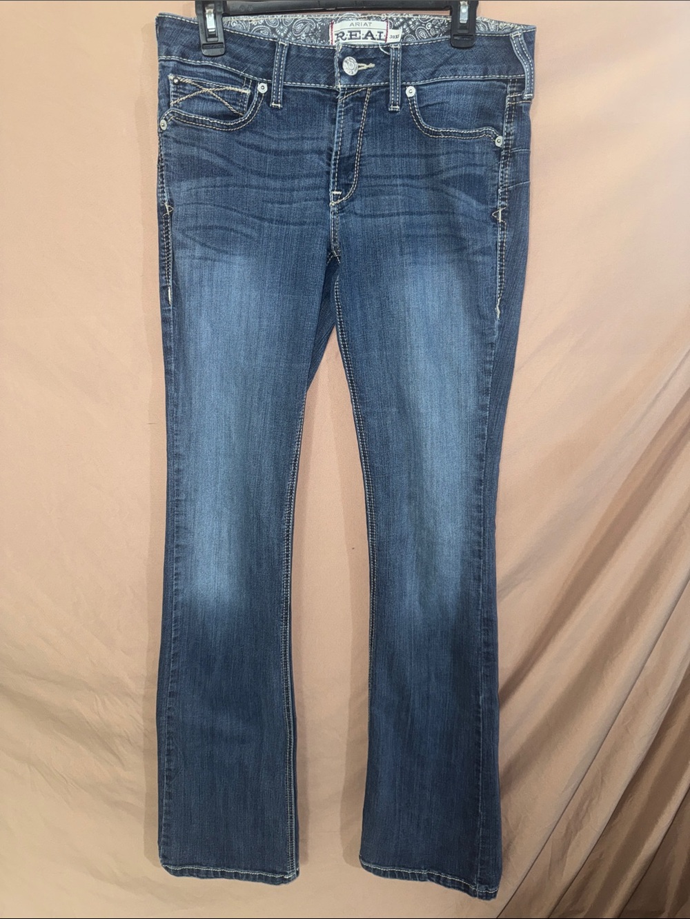 Ariat Bootcut 30XL Jeans with Faded Detailing